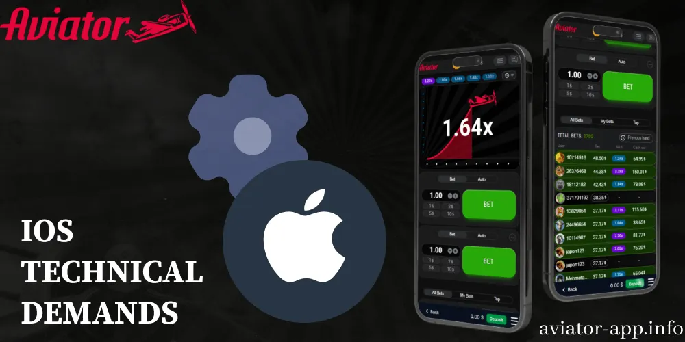 Aviator mobile app requirements for iOS