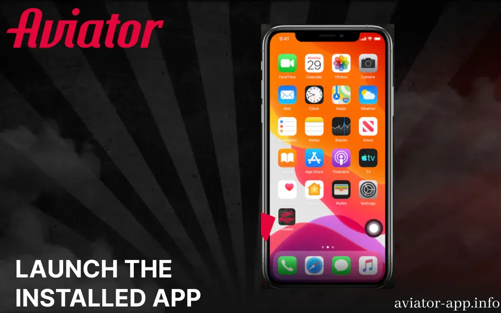 Launch the installed Aviator app