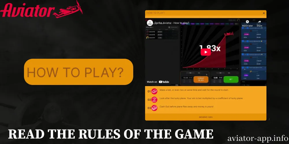 Read the Rules of Aviator Casino Game