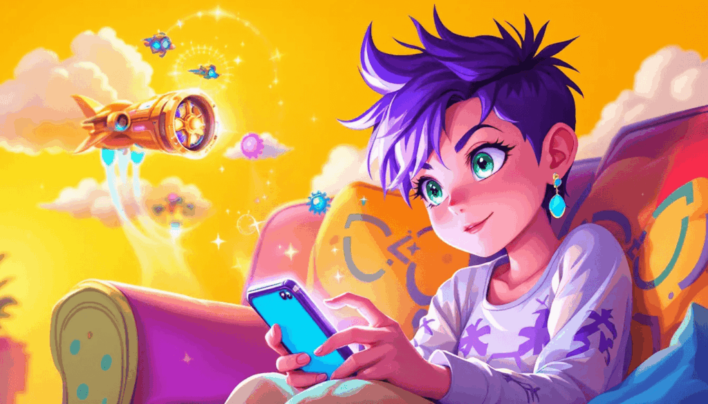 A player engaging with the Lucky Star Aviator game on a mobile device.